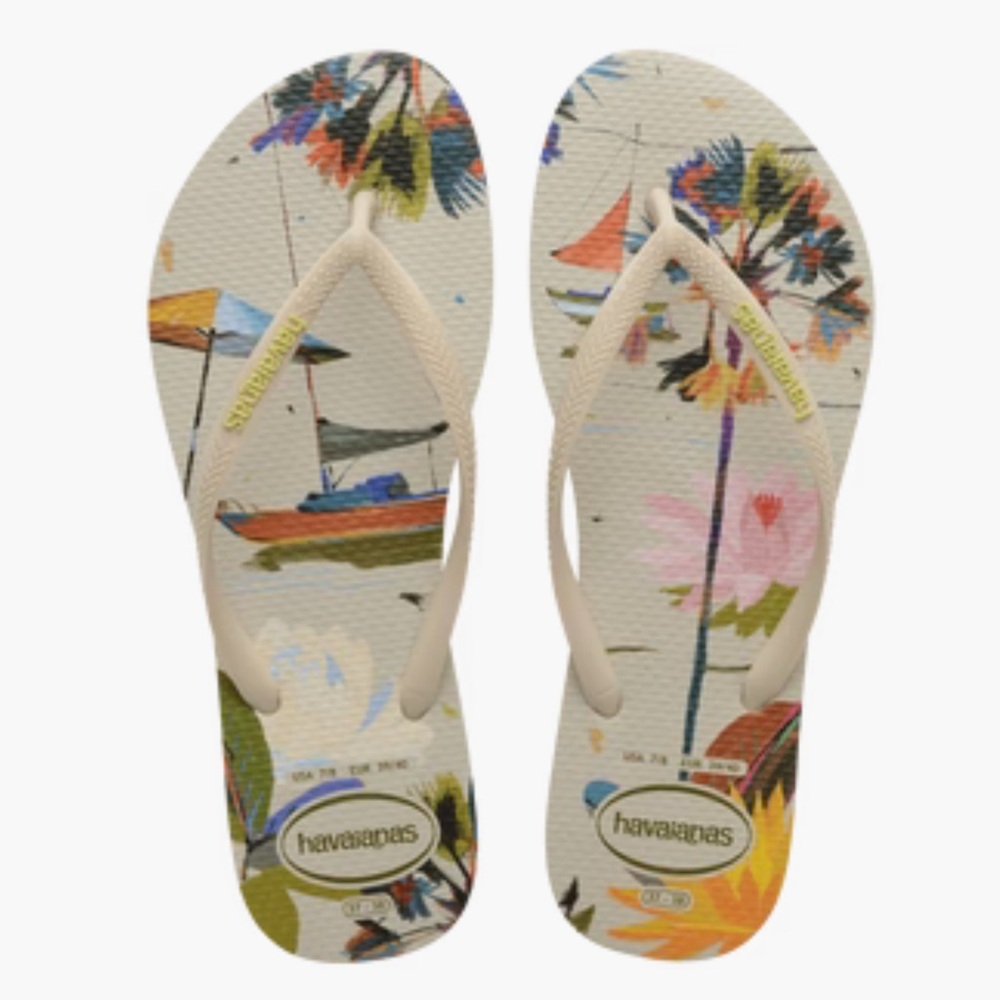 Havaianas Cream Strap Multicolor Flip Flops